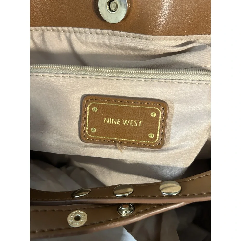 Nine West Handbag Tan-3 Compartments‎